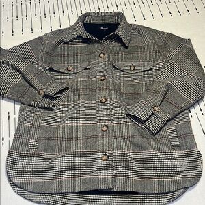 Madewell Plaid Shacket.  Size XS